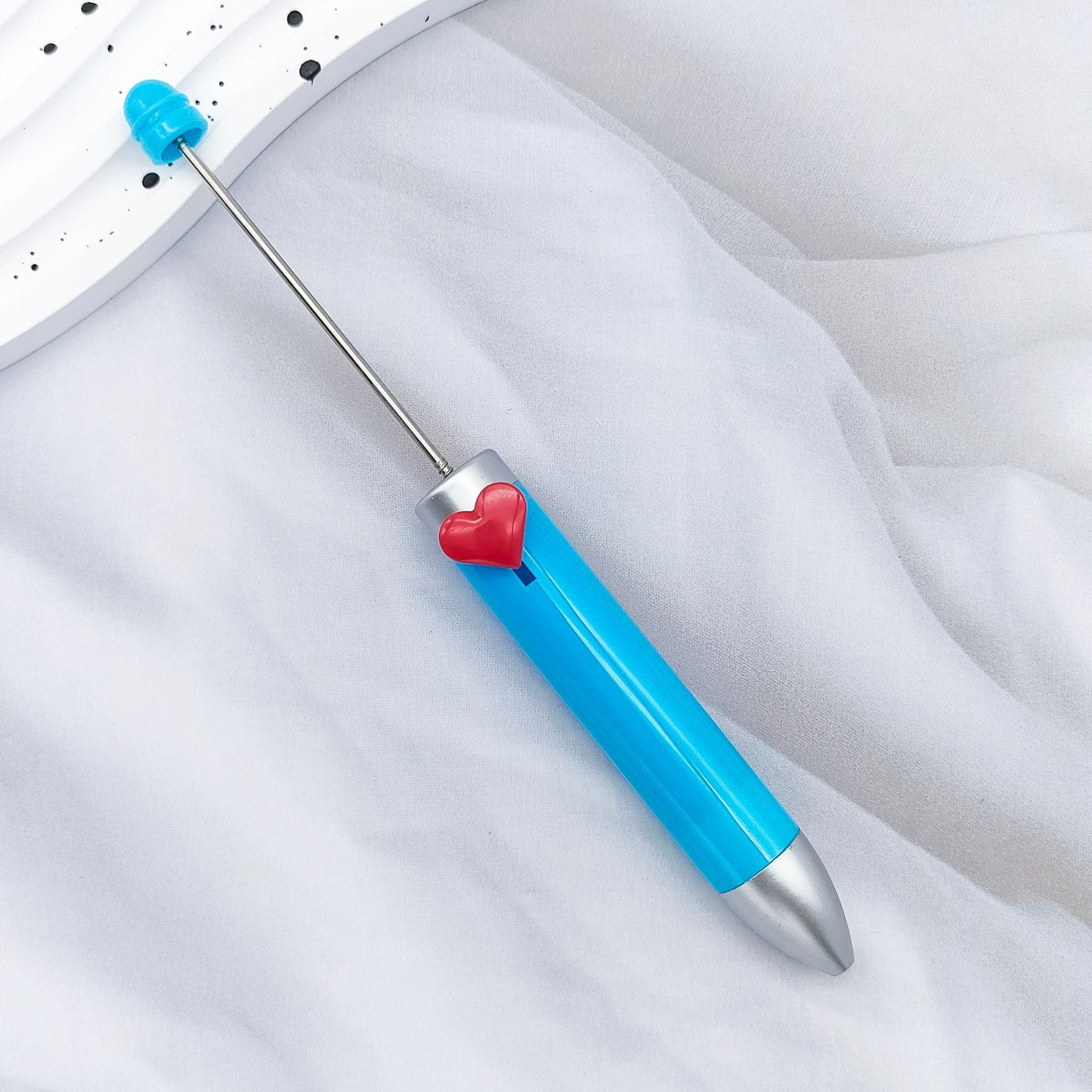 Wholesale 2pcs DIY Heart 7 Color Ballpoint Pen